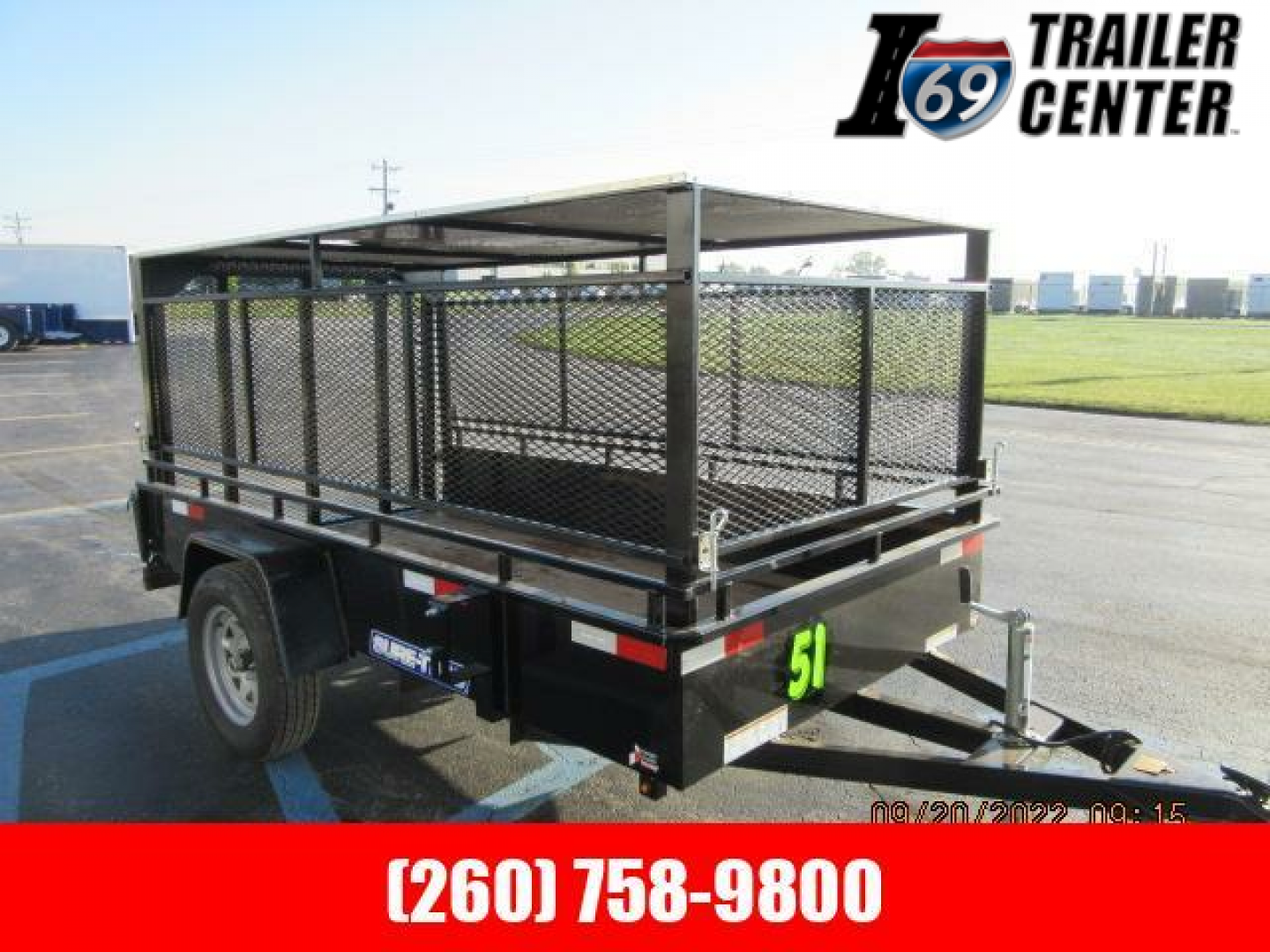 New 2022 Sure-Trac 5 x 10 Steel High Side Trailer  3K Idler