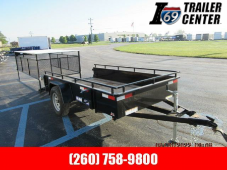 New 2022 Sure-Trac 5 x 10 Steel High Side Trailer  3K Idler