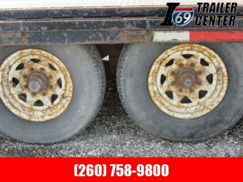 Used 2003 20+4 14K gvwr deckover pintle Equipment Trailer
