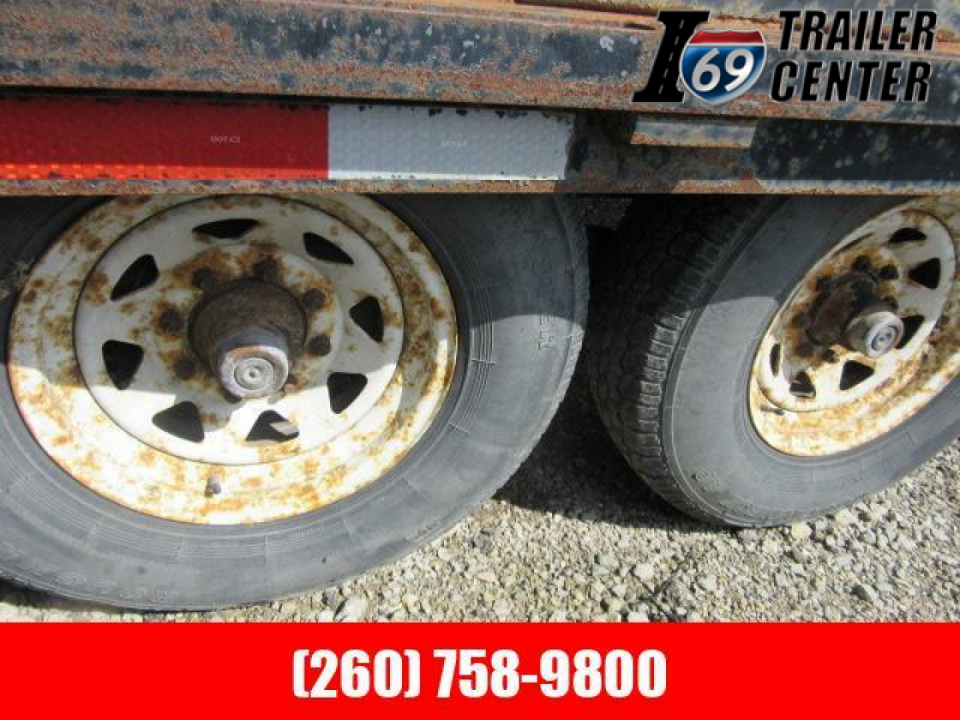 Used 2003 20+4 14K gvwr deckover pintle Equipment Trailer