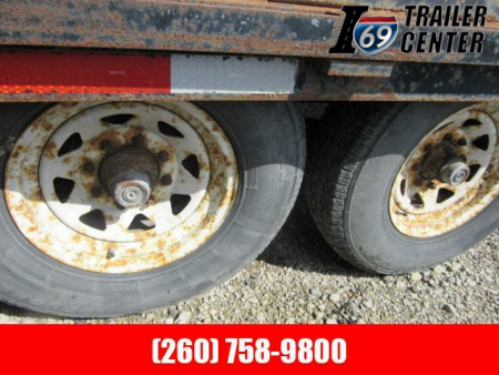 Used 2003 20+4 14K gvwr deckover pintle Equipment Trailer