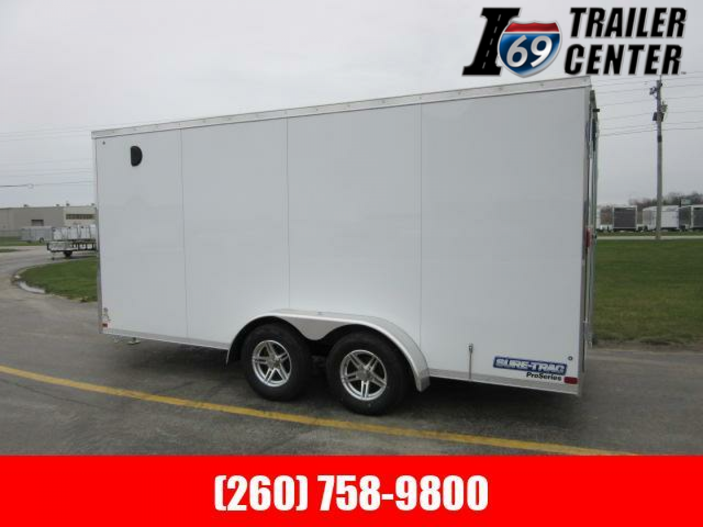New 2022 Sure-Trac 7 x 16 REAR DOUBLE DOORS Pro Series Enclosed Wedge Cargo Trailer  TA 7K