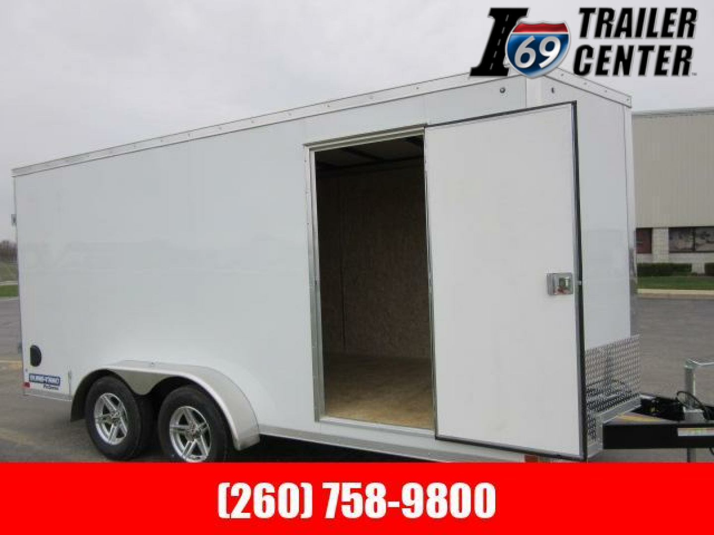 New 2022 Sure-Trac 7 x 16 REAR DOUBLE DOORS Pro Series Enclosed Wedge Cargo Trailer  TA 7K