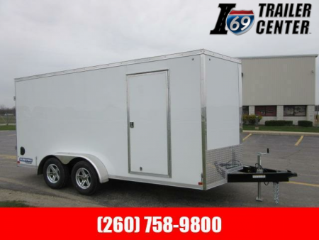 New 2022 Sure-Trac 7 x 16 REAR DOUBLE DOORS Pro Series Enclosed Wedge Cargo Trailer  TA 7K
