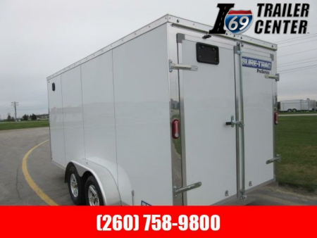 New 2022 Sure-Trac 7 x 16 REAR DOUBLE DOORS Pro Series Enclosed Wedge Cargo Trailer  TA 7K