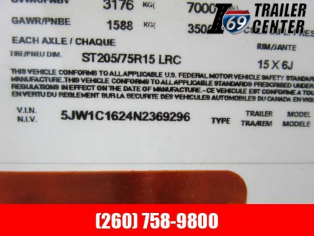 New 2022 Sure-Trac 7 x 16 REAR DOUBLE DOORS Pro Series Enclosed Wedge Cargo Trailer  TA 7K