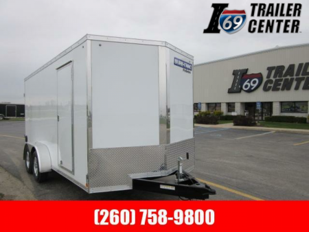 New 2022 Sure-Trac 7 x 16 REAR DOUBLE DOORS Pro Series Enclosed Wedge Cargo Trailer  TA 7K