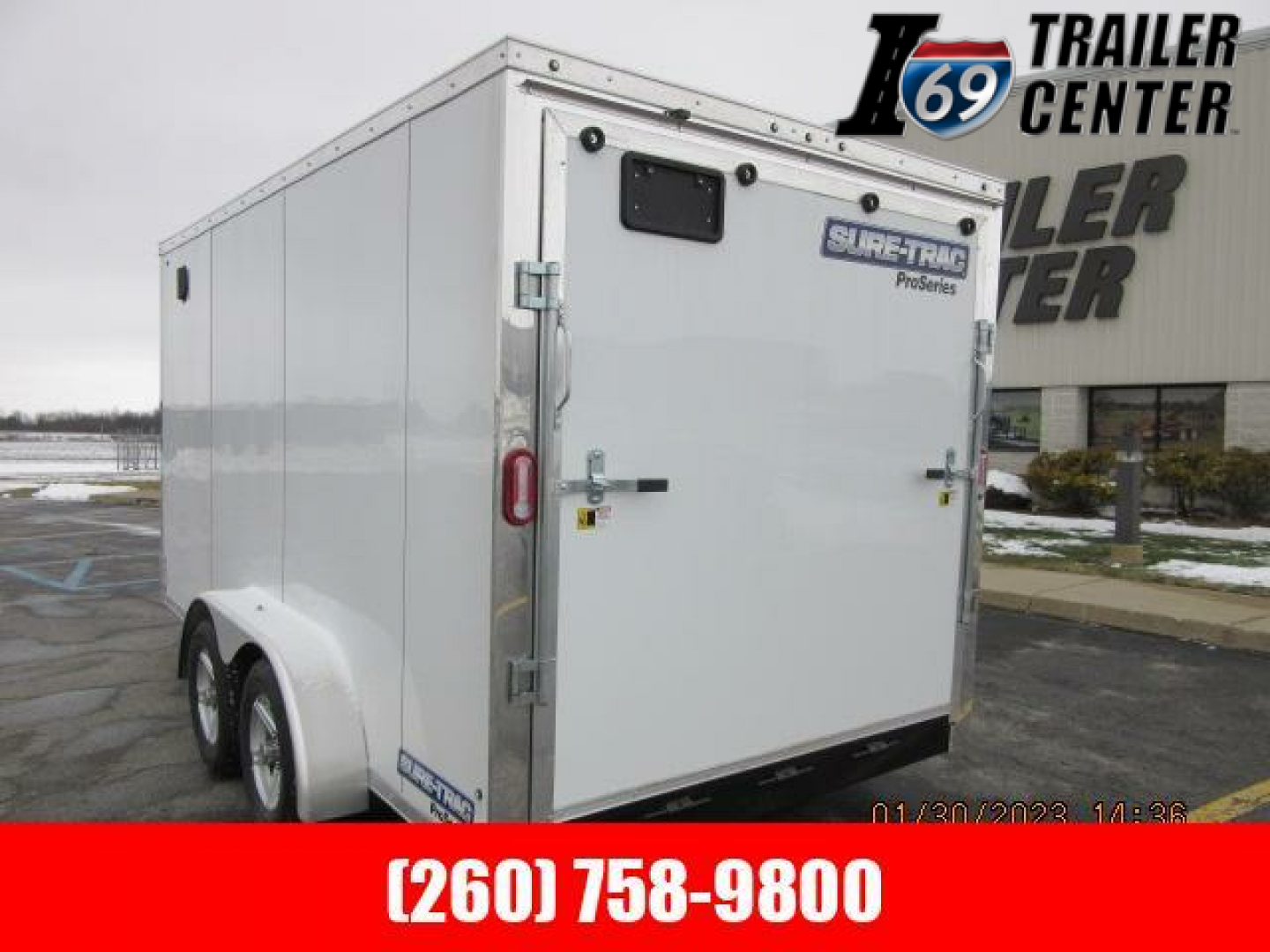 New 2023 Sure-Trac 7 x 14 Pro Series Enclosed Wedge Cargo Trailer  TA 7K