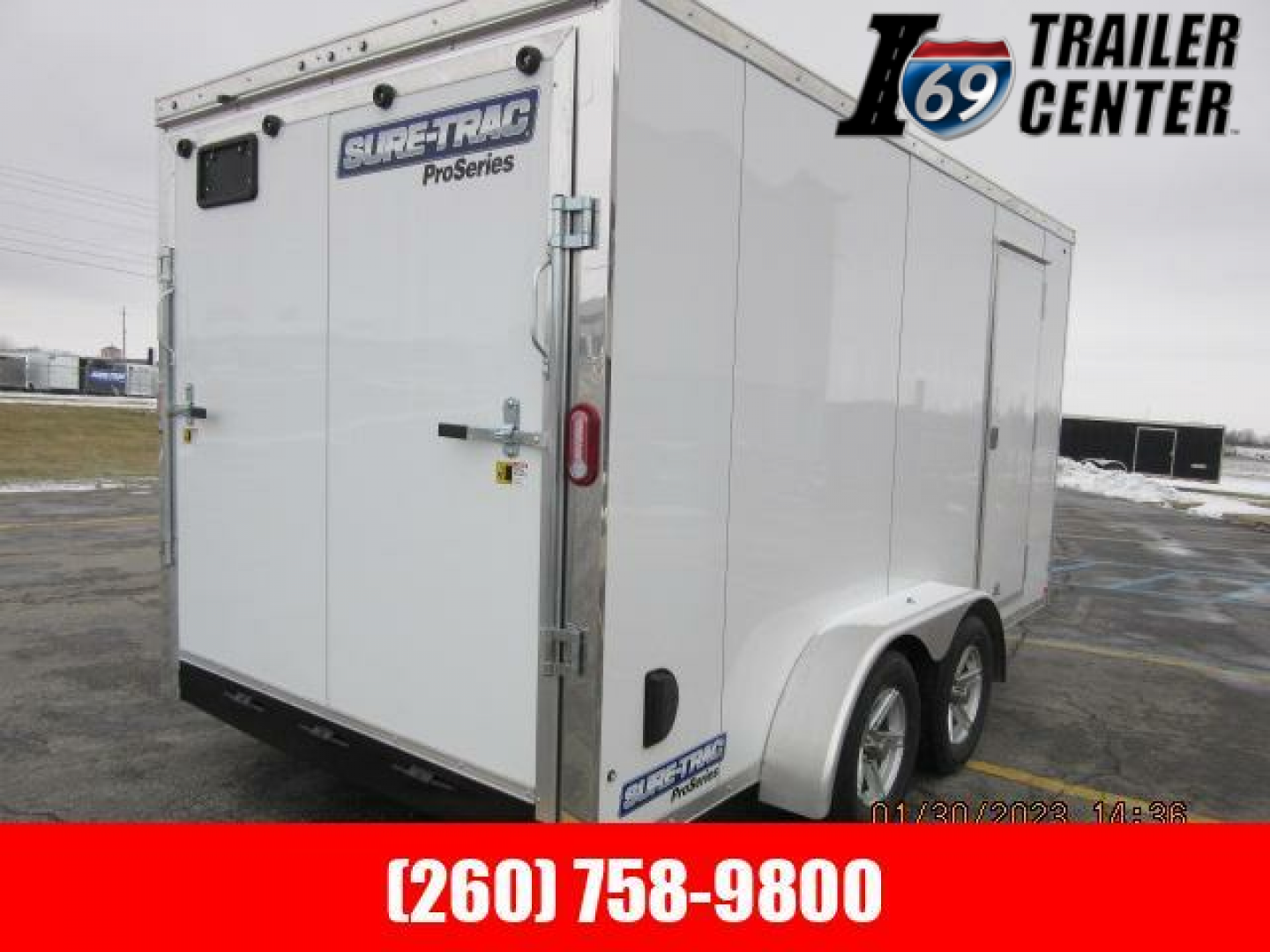 New 2023 Sure-Trac 7 x 14 Pro Series Enclosed Wedge Cargo Trailer  TA 7K