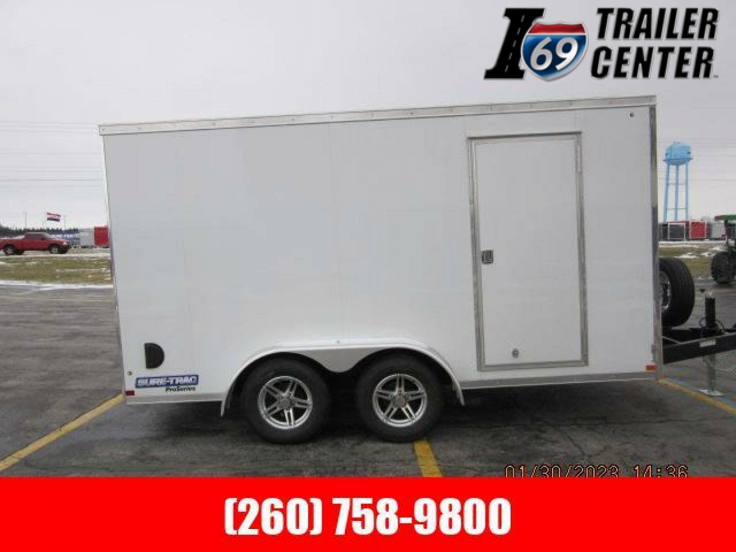 New 2023 Sure-Trac 7 x 14 Pro Series Enclosed Wedge Cargo Trailer  TA 7K