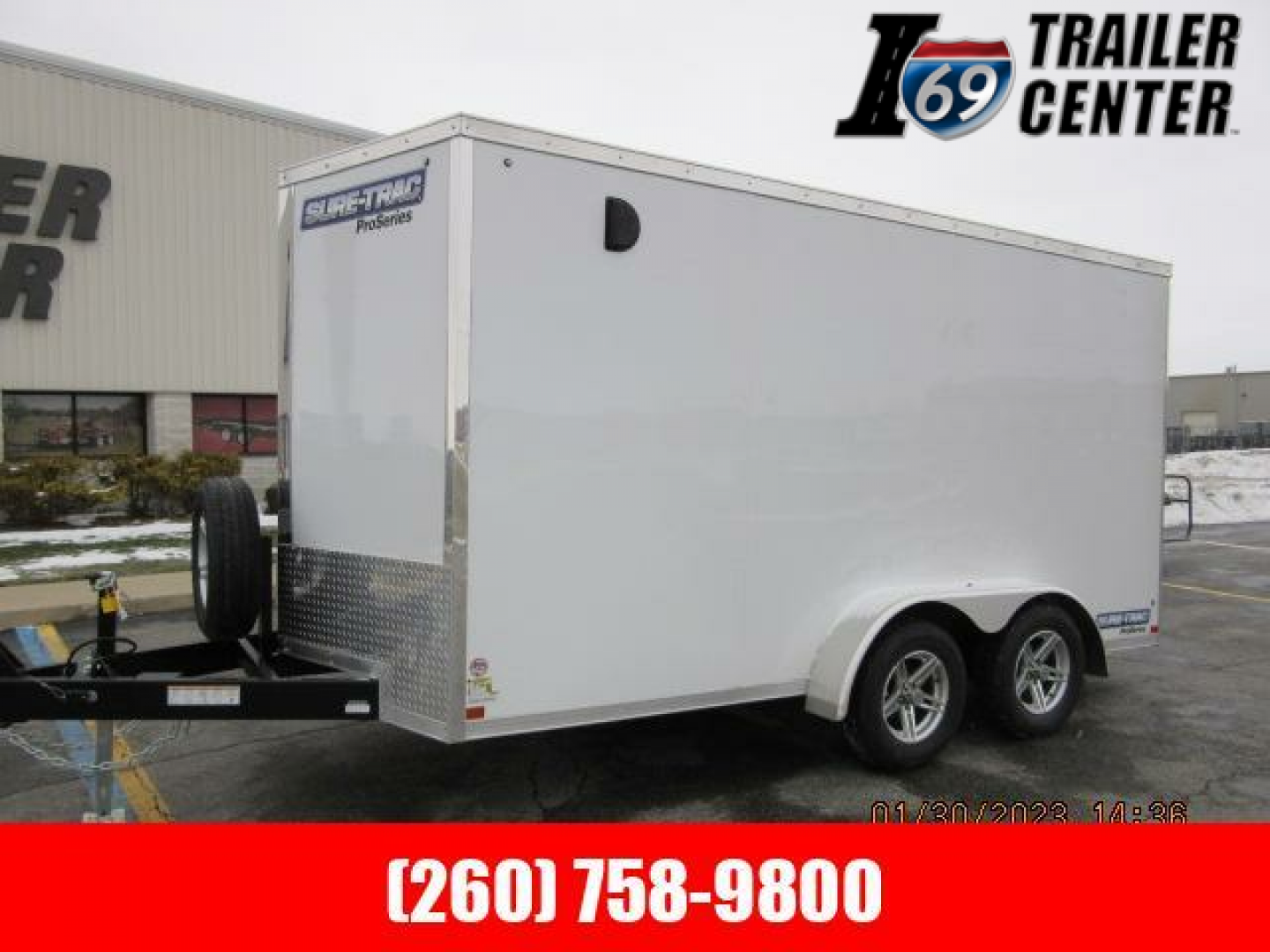 New 2023 Sure-Trac 7 x 14 Pro Series Enclosed Wedge Cargo Trailer  TA 7K