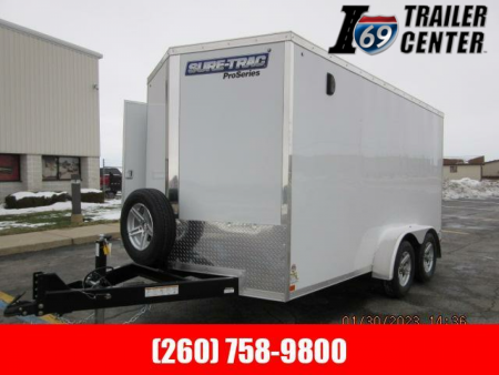 New 2023 Sure-Trac 7 x 14 Pro Series Enclosed Wedge Cargo Trailer  TA 7K