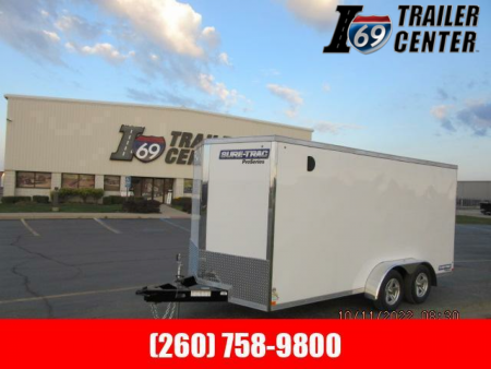 New 2023 Sure-Trac 7 x 14 Pro Series Enclosed Wedge Cargo Trailer TA 7K / Spare Tire