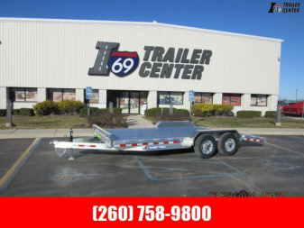 New 2024 Sure-Trac 7 X 18 (14+4) C-Channel Aluminum Car Hauler 10K Car Hauler