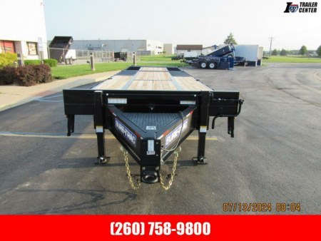 New 2024 Sure-Trac 8.5 x 22+10 Heavy Duty Low Profile Hydraulic Beavertail Deckover Trailer  22.5K