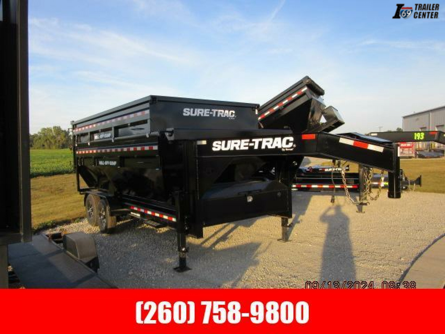 New 2024 Sure-Trac 7 x 16 NSBRC8216-GN-154 Dump Bin Carrier 15.4K (Carrier Only)