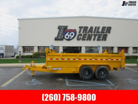 New 2025 Sure-Trac 82 IN x 14 HD Low Profile Dump Trailer  14K Telescopic