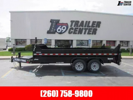 New 2025 Sure-Trac 7 x 16 Pro Series Telescopic Dump  17.6K