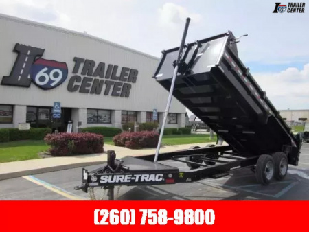 New 2025 Sure-Trac 7 x 16 Pro Series Telescopic Dump  17.6K