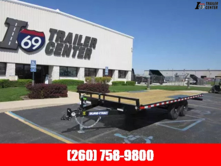 New 2025 Sure-Trac 8.5 x 18 Low Profile Flat Deck Deckover Trailer  10k