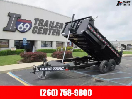 New 2025 Sure-Trac 7 X 14 Pro Series Telescopic Dump  15.4K