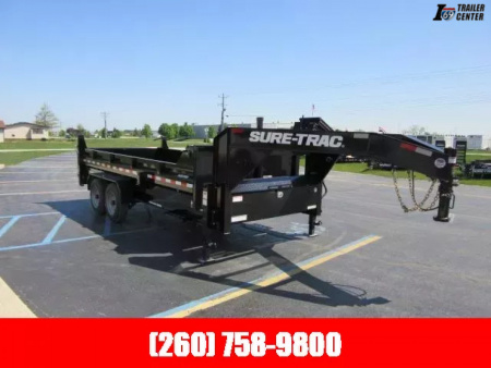 New 2025 Sure-Trac 7 x 16 Pro Series Telescopic Dump Gooseneck  17.6K