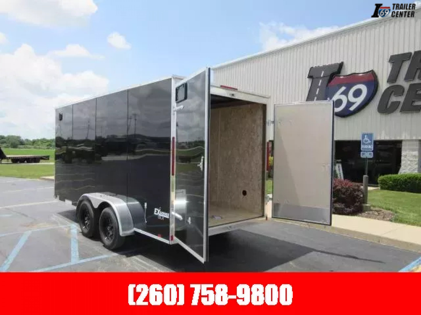 New 2025 Cargo Express 7x16 KE-DX8416-070 Cargo / Enclosed Trailer / 6-inch Additional Height / Rear Double Doors