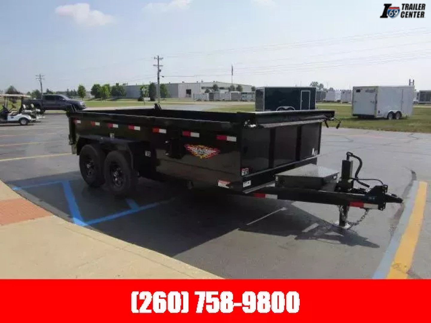 New 2025 H and H Trailer 7 X 14 H8314DBW-B-140 Dump Trailer