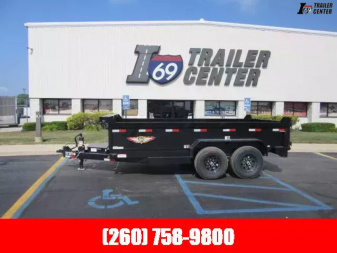 New 2025 H and H Trailer 7 X 14 H8314DBW-B-140 Dump Trailer