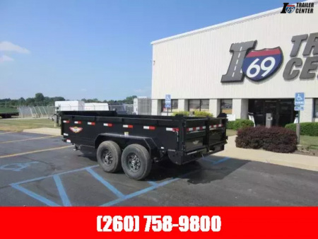 New 2025 H and H Trailer 7 X 14 H8314DBW-B-140 Dump Trailer
