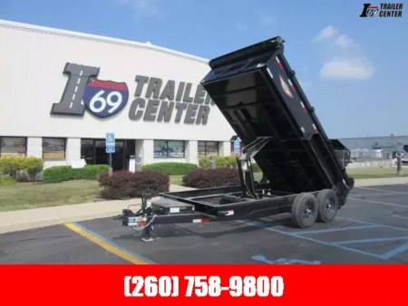 New 2025 H and H Trailer 7 X 14 H8314DBW-B-140 Dump Trailer