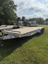 New 2025 H&H Trailers 18' ALL ALUMINUM NO DOVETAIL Car Hauler