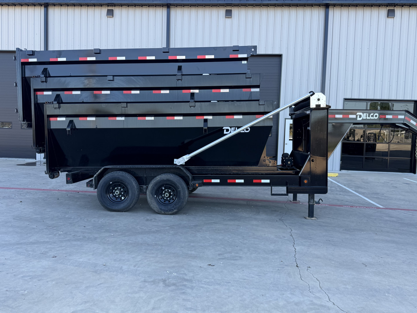 New 2025 Delco Trailers R314 83x14 Dump Roll Offs w/ 3 Bins 14k GVWR