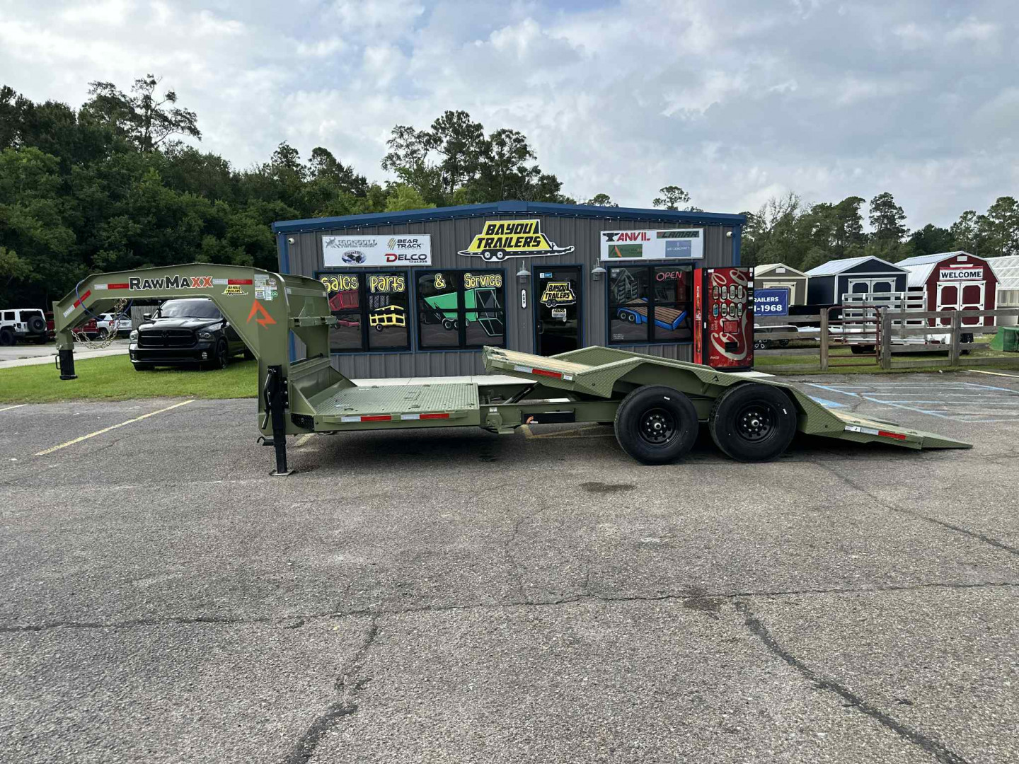 New 2026 RawMaxx 102x22 Gooseneck Tilt Equipment Trailer