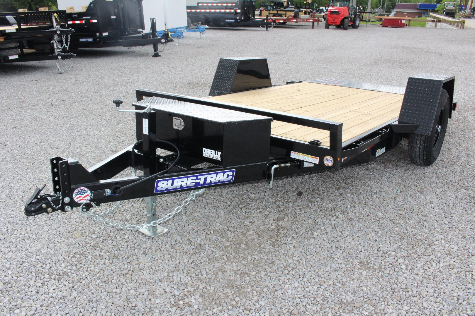 New 2025 Sure-Trac 6' 6  x 12' Gravity Tilt Trailer - 7800# GVW