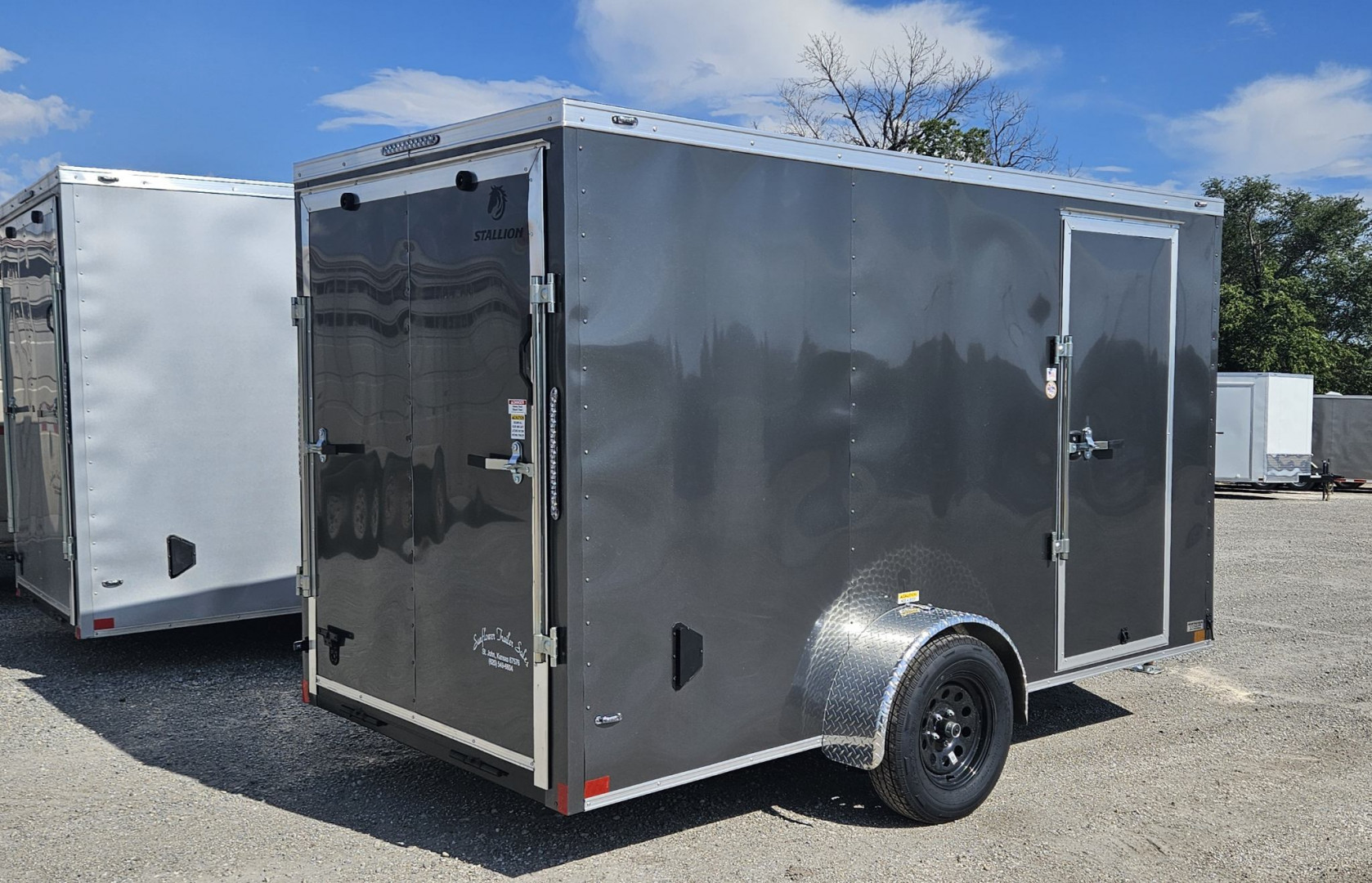 New 2025 Stallion Manufacturing LLC 6' x 12' Cargo / Enclosed Trailer