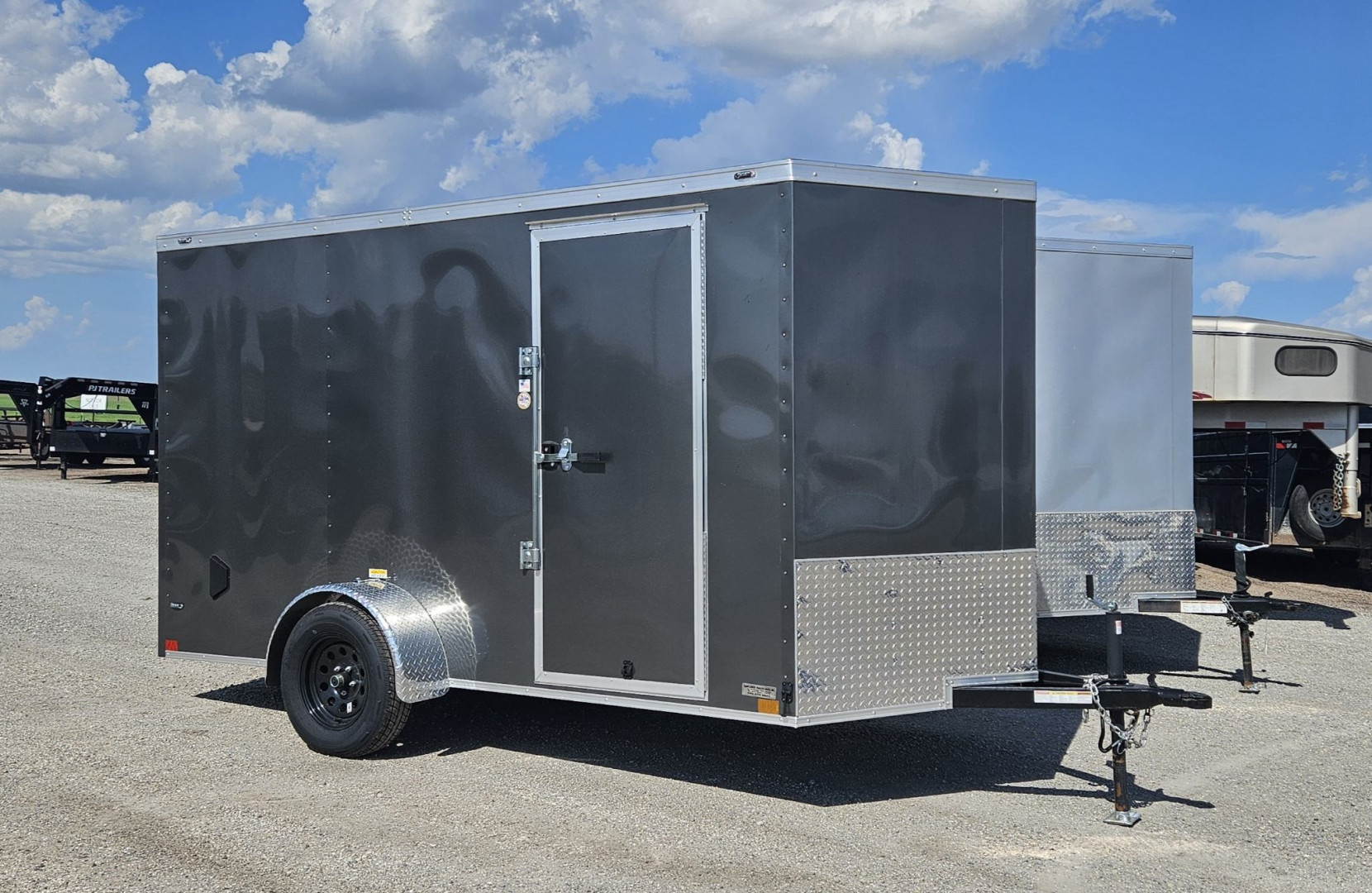 New 2025 Stallion Manufacturing LLC 6' x 12' Cargo / Enclosed Trailer