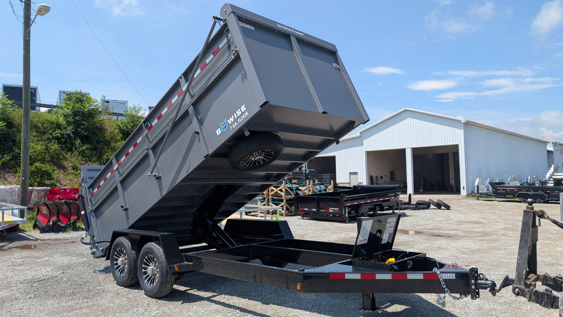 New 2026 BWise 6'10" x 16 HD Ultimate Dump Trailer w/ Hydraulic Gate (PRICE DROP!!!)