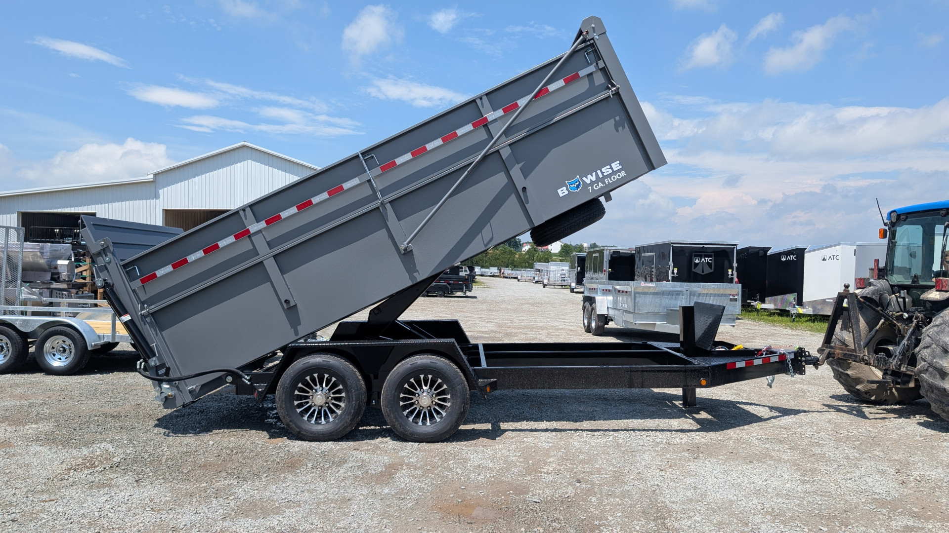 New 2026 BWise 6'10" x 16 HD Ultimate Dump Trailer w/ Hydraulic Gate (PRICE DROP!!!)