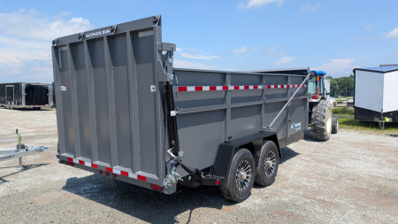 New 2026 BWise 6'10" x 16 HD Ultimate Dump Trailer w/ Hydraulic Gate (PRICE DROP!!!)