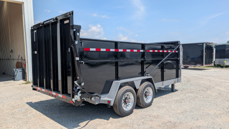 New 2026 BWISE 6'10" x 16 HD GOOSENECK Ultimate Dump Trailer w/ Hydraulic Gate (PRICE DROP!!!)