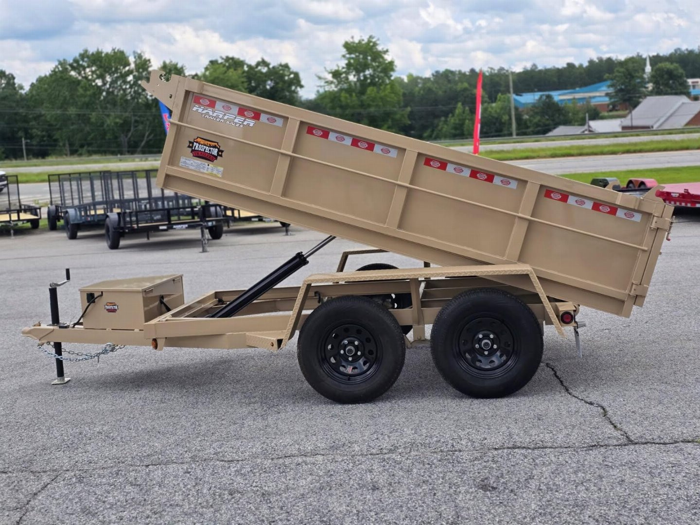 New 2026 PROSPECTOR LIGHT DUTY 5X10 7K TANDEM AXLE DUMP TRAILER WITH 2' WALLS