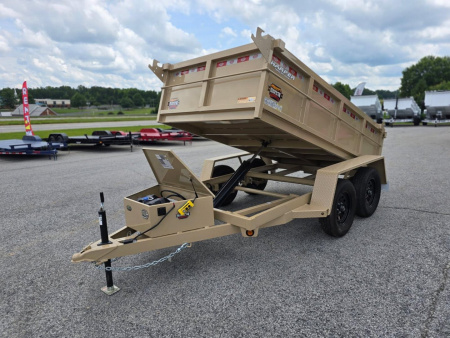 New 2026 PROSPECTOR LIGHT DUTY 5X10 7K TANDEM AXLE DUMP TRAILER WITH 2' WALLS