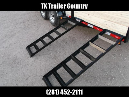 New 2026 J&C Trailers 83x16 Utility Trailer / ATV Trailer / Side by Side Trailer / 4ft Rear Ramp Gate / 5ft Side Load Ramps / 2" Bulldog Coupler