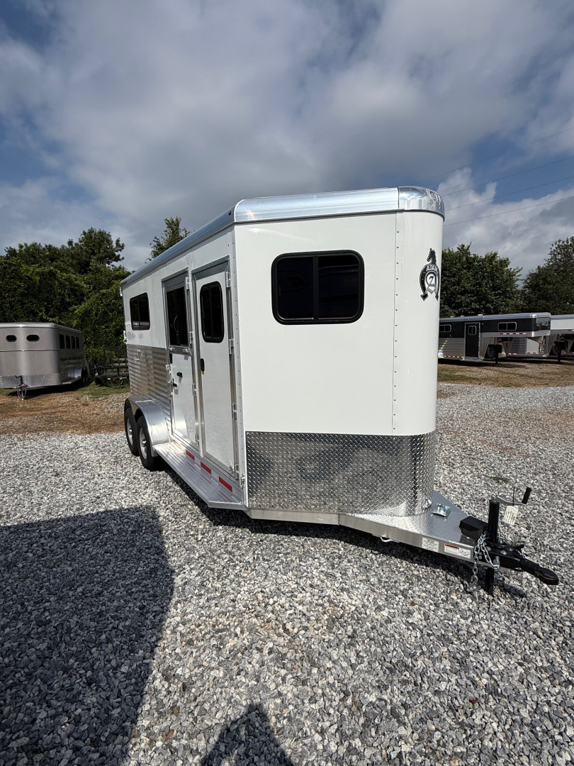 New 2025 Adam 2H Straight Load Jubilee Bumper Pull Horse Trailer