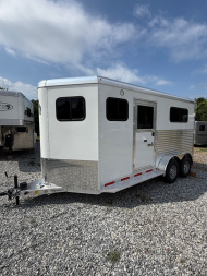 New 2025 Adam 2H Straight Load Jubilee Bumper Pull Horse Trailer