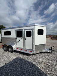 New 2025 Adam 2H Straight Load Jubilee Bumper Pull Horse Trailer