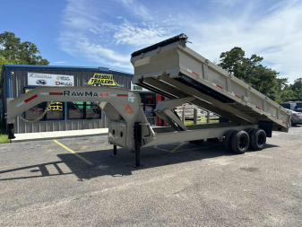 New 2026 RawMaxx 102x20 Gooseneck Dump Trailer