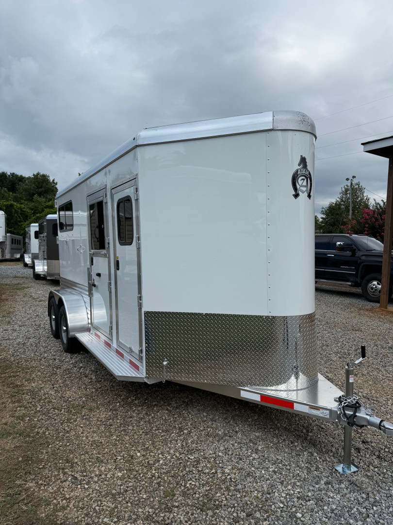 New 2026 Adam 2 Horse Straightload JuLite Bumper Pull Horse Trailer