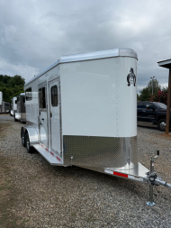 New 2026 Adam 2 Horse Straightload JuLite Bumper Pull Horse Trailer